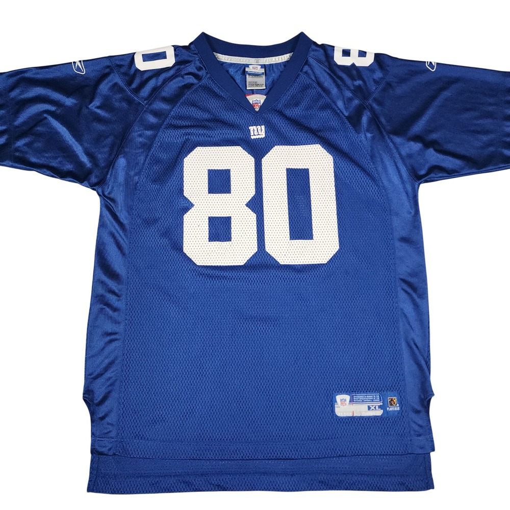 Reebok Jeremy Shockey New York Giants Jersey Youth XL 18-20 Blue 80 NFL
